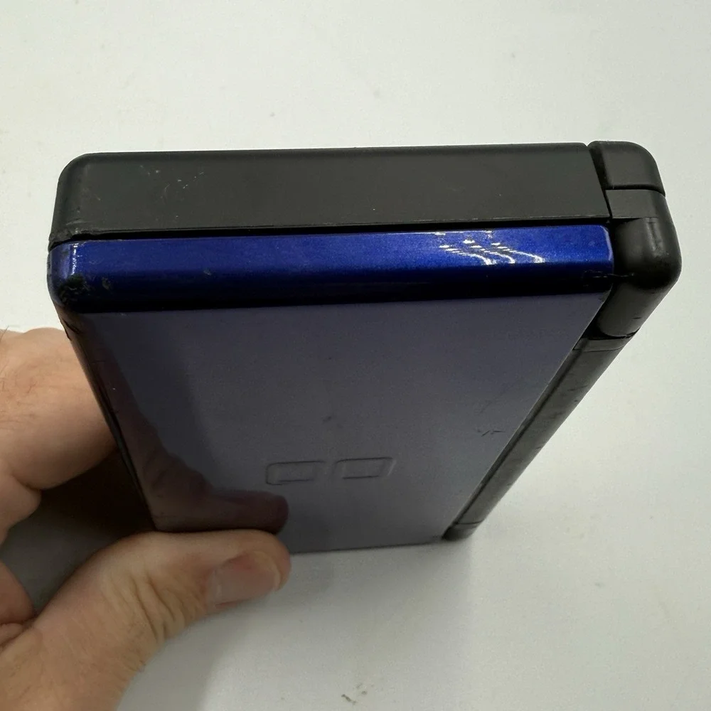 Nintendo DS Lite Cobalt Blue Console Bundle 5 Games Charger Carrying Case